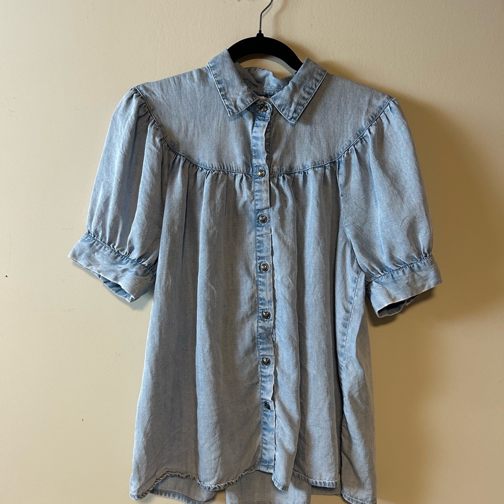 Jane and Delancey Light Blue Button Down Shirt